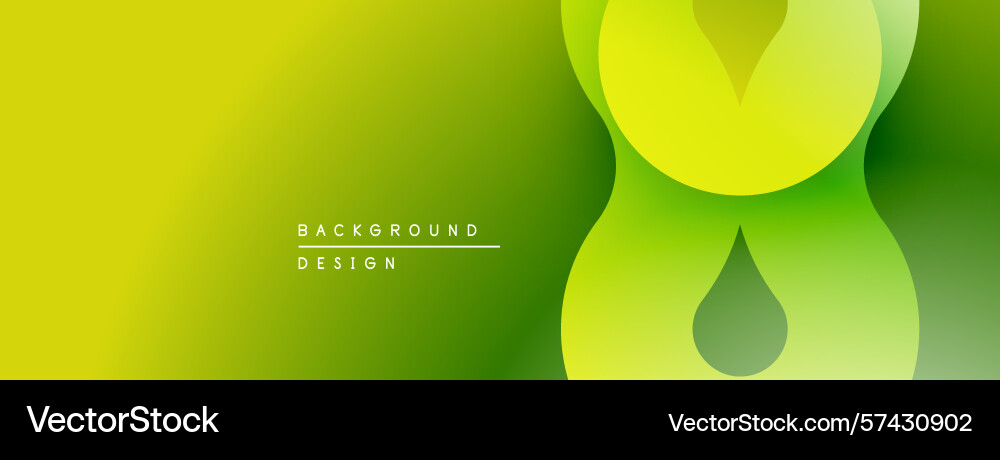 Abstract green gradient background overlapping Abstract green gradient background overlapping Vector Image