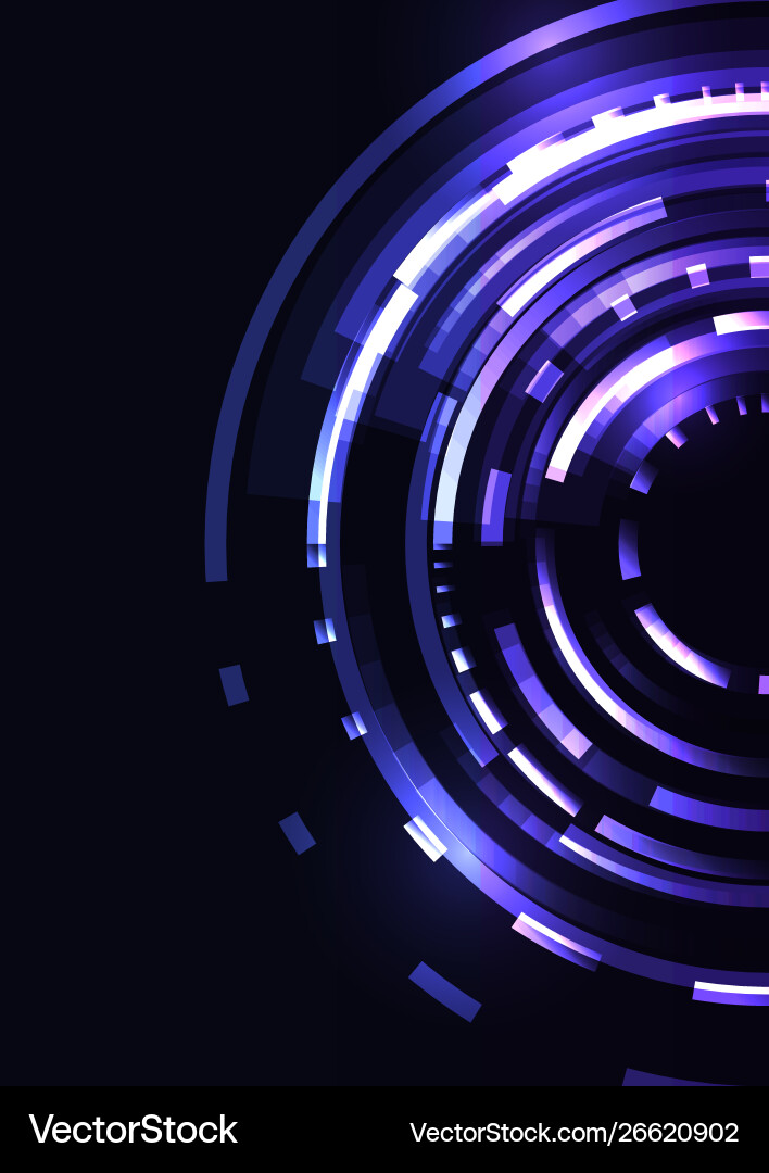 Abstract Pixel Circle Background vector image