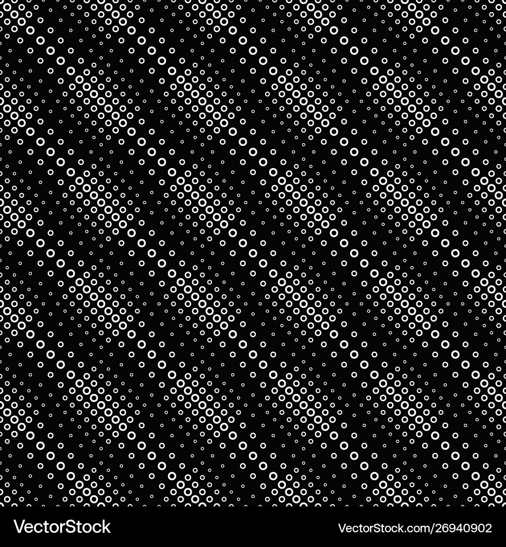 Circle pattern background - monochrome abstract Vector Image