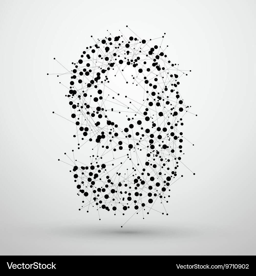 Consisting of points and lines there is a sense Vector Image