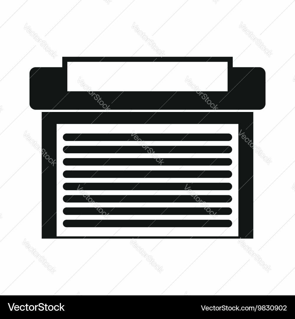 Garage with gate icon simple style vector image