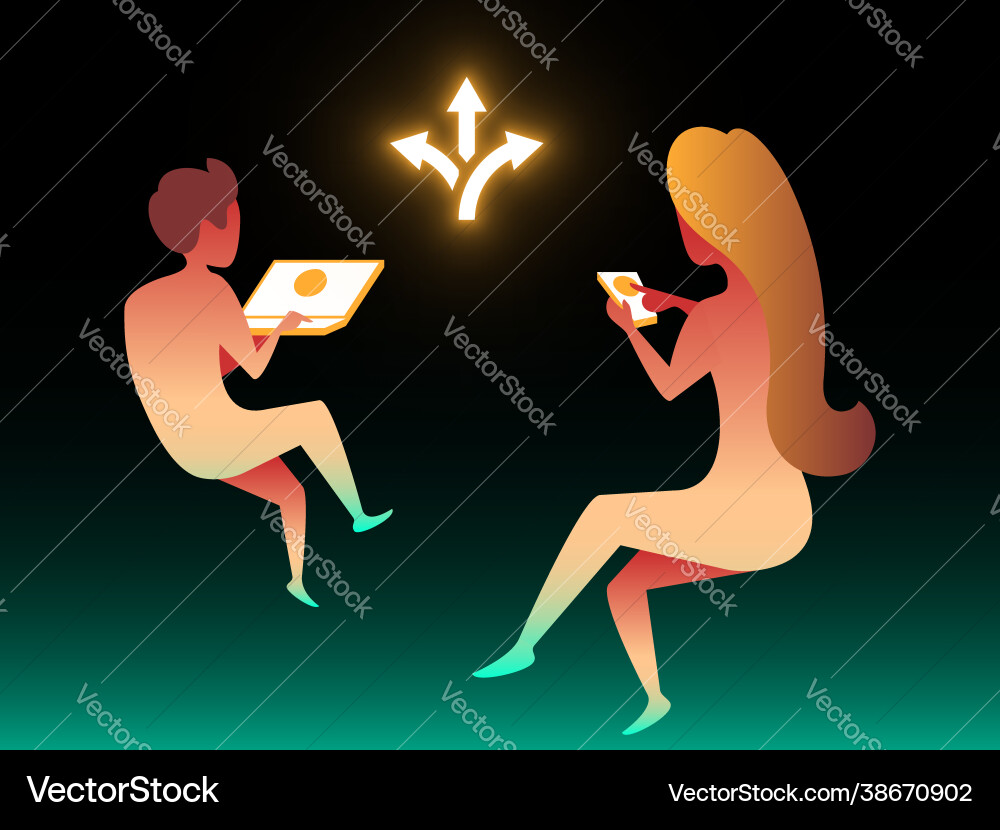 Multi device composition in gradient style vector image