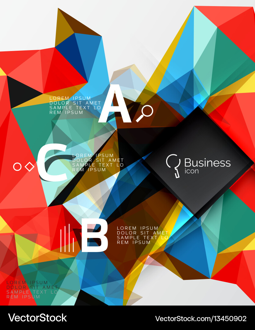 Polygonal triangle abstract background Polygonal triangle abstract background Vector Image