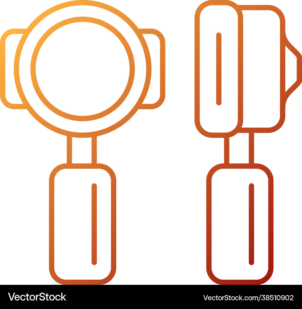Portafilter gradient linear icon Vector Image