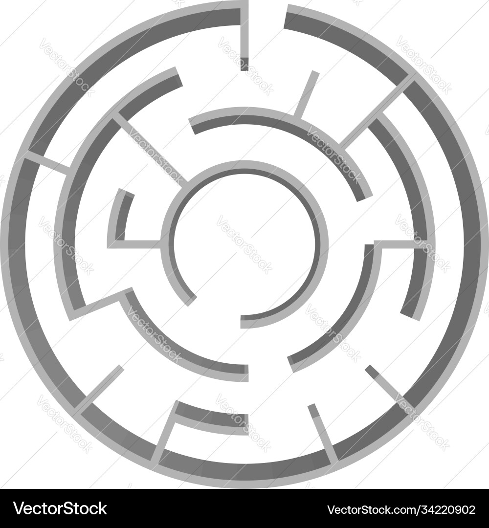 Solvable 3d maze labyrinth puzzle game Solvable 3d maze labyrinth puzzle game Vector Image