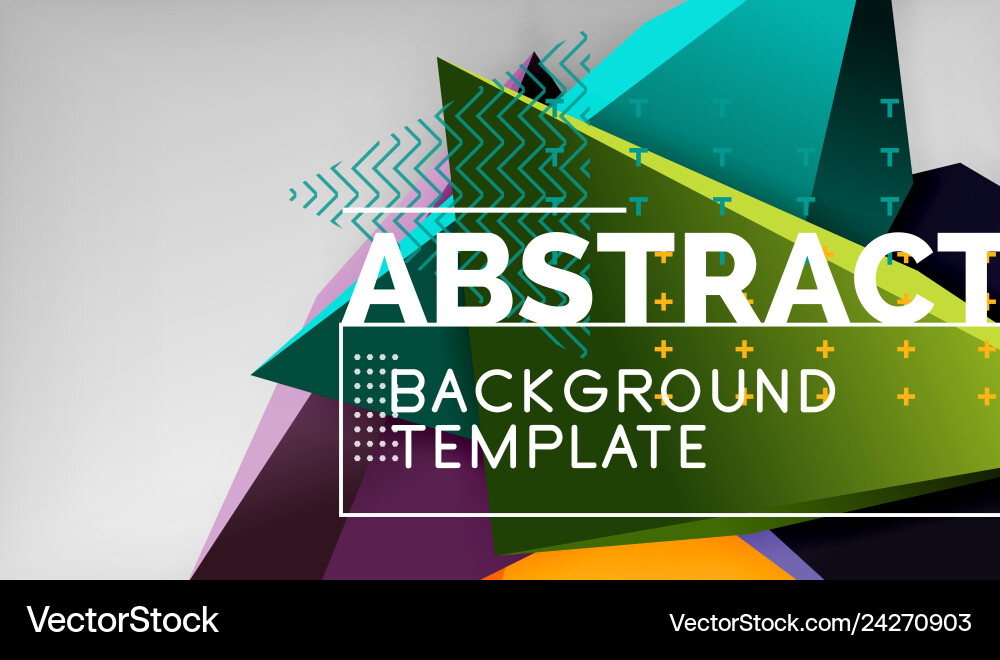 Abstract color triangles geometric background Abstract color triangles geometric background vector image