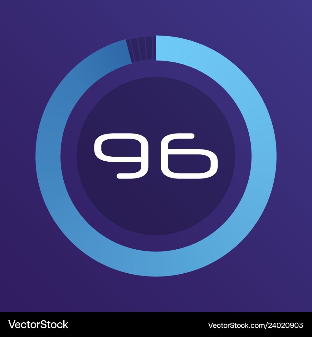 Circular interval timer Circular interval timer vector image