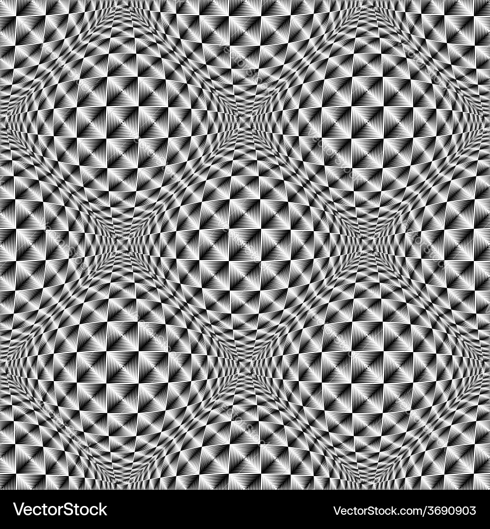 Design seamless warped diamond trellised pattern vector image