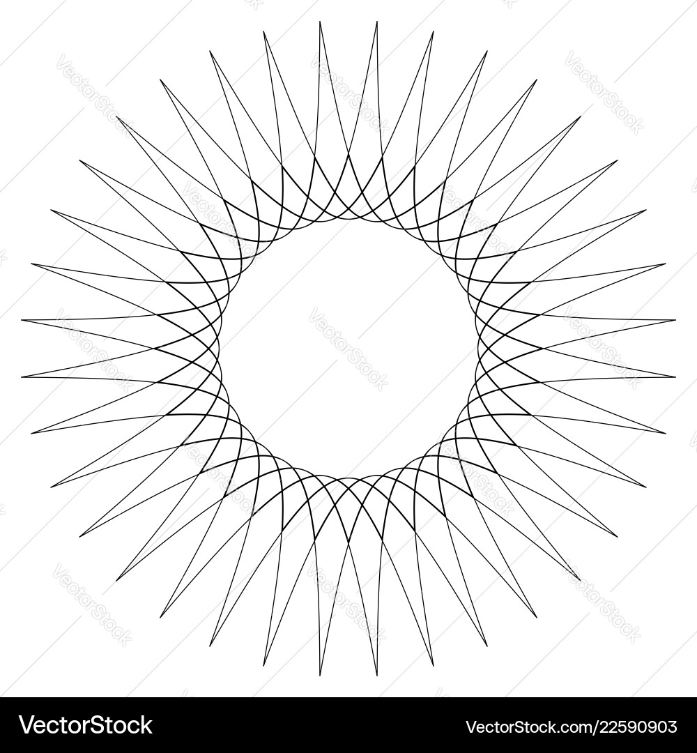 Geometric circular pattern abstract motif Geometric circular pattern abstract motif vector image