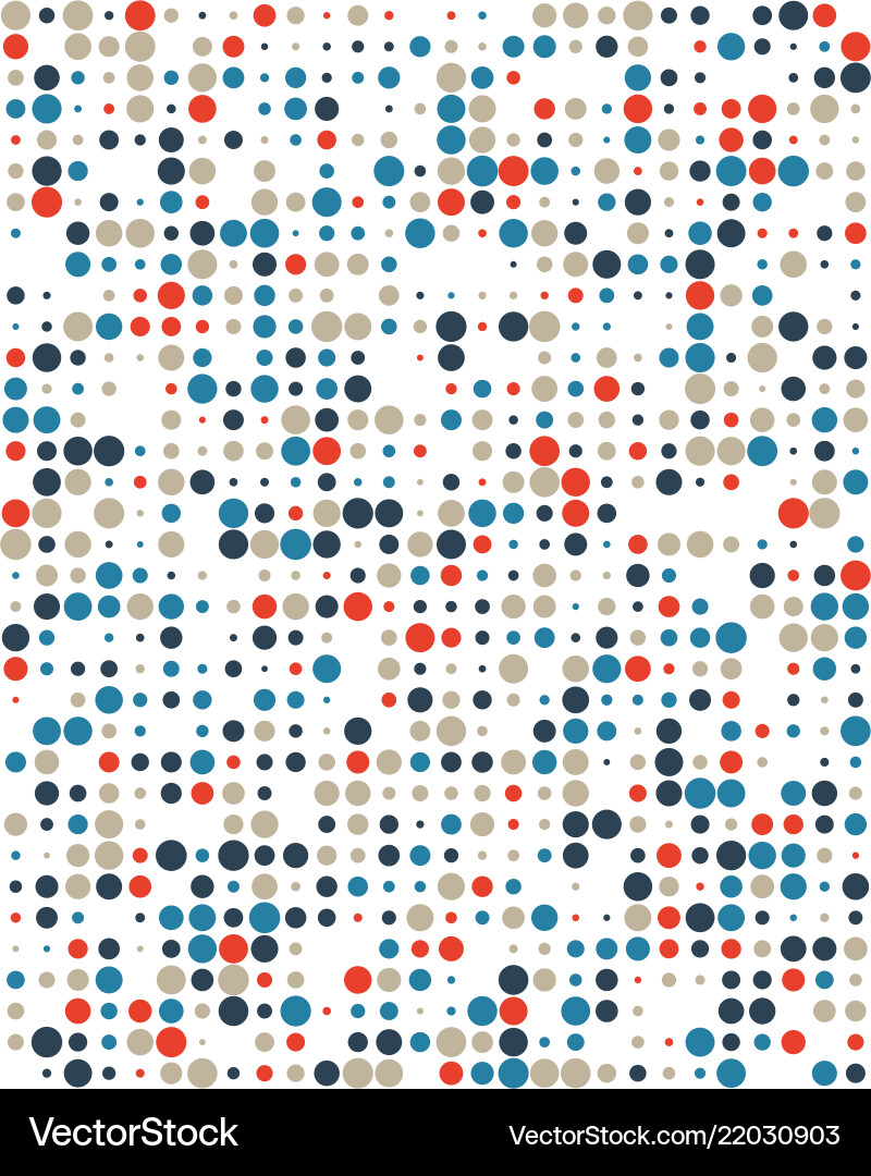 Pattern with colorful dots Pattern with colorful dots vector image