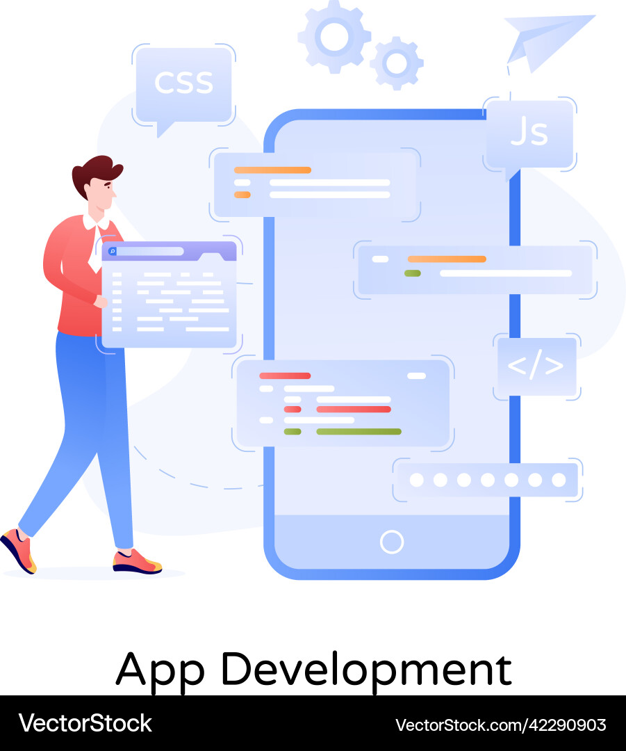 Web developer Vector Image