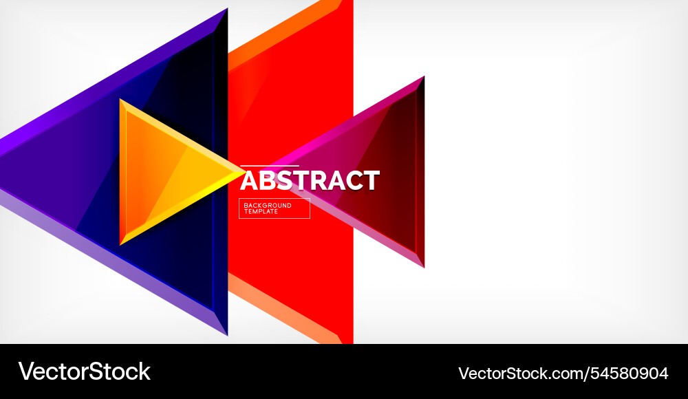 Abstract background - glossy triangles Abstract background - glossy triangles Vector Image