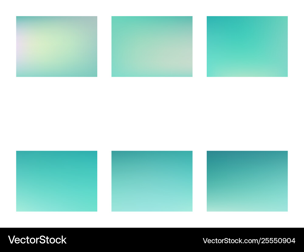 Abstract green blurred gradient mesh background Vector Image
