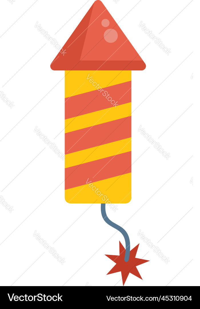 Event rocket icon flat time manager Event rocket icon flat time manager vector image