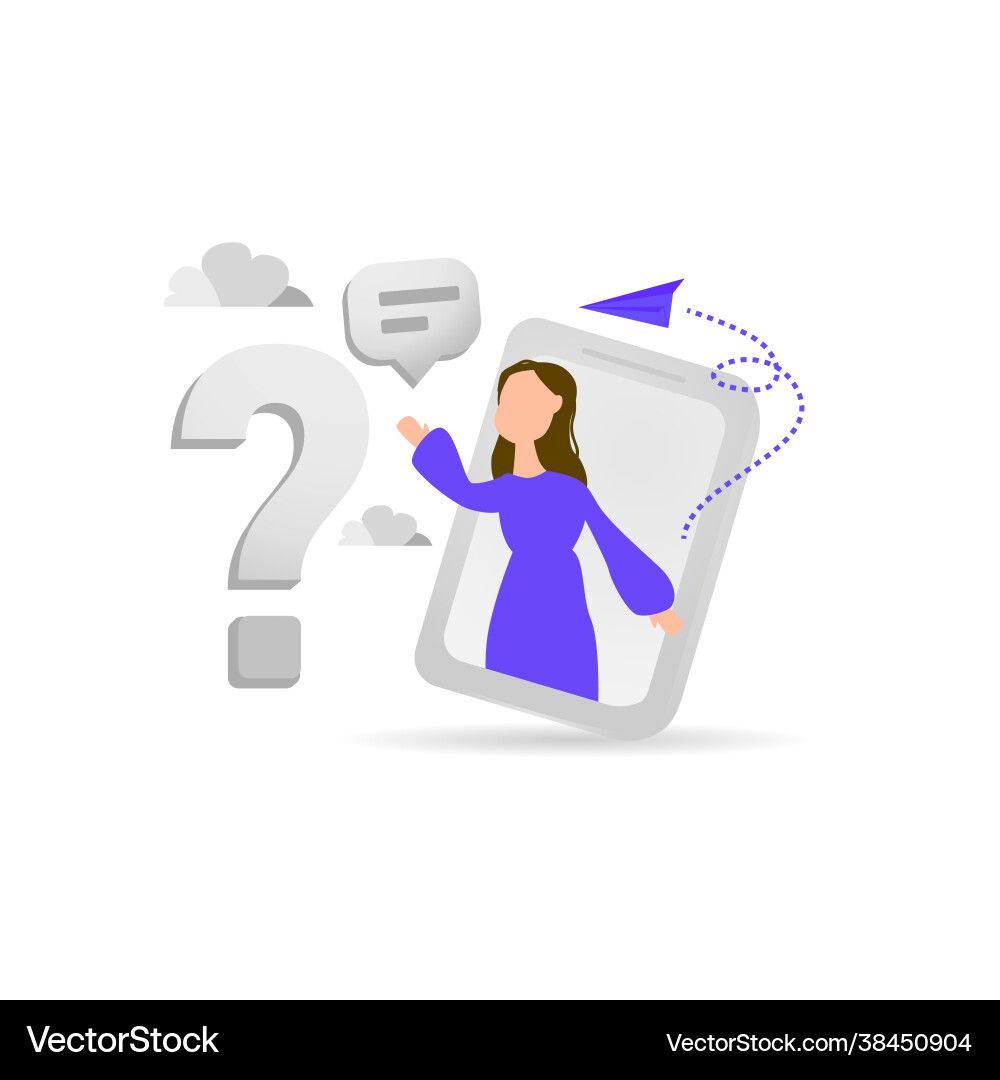 Help center design isolated on white background Vector Image