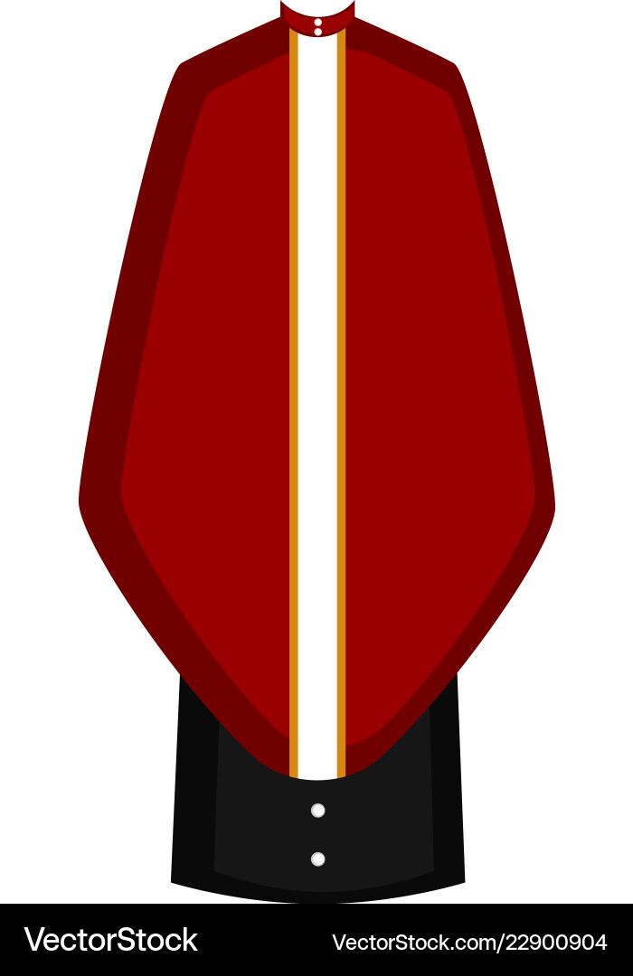 Isolated cassock image Vector Image