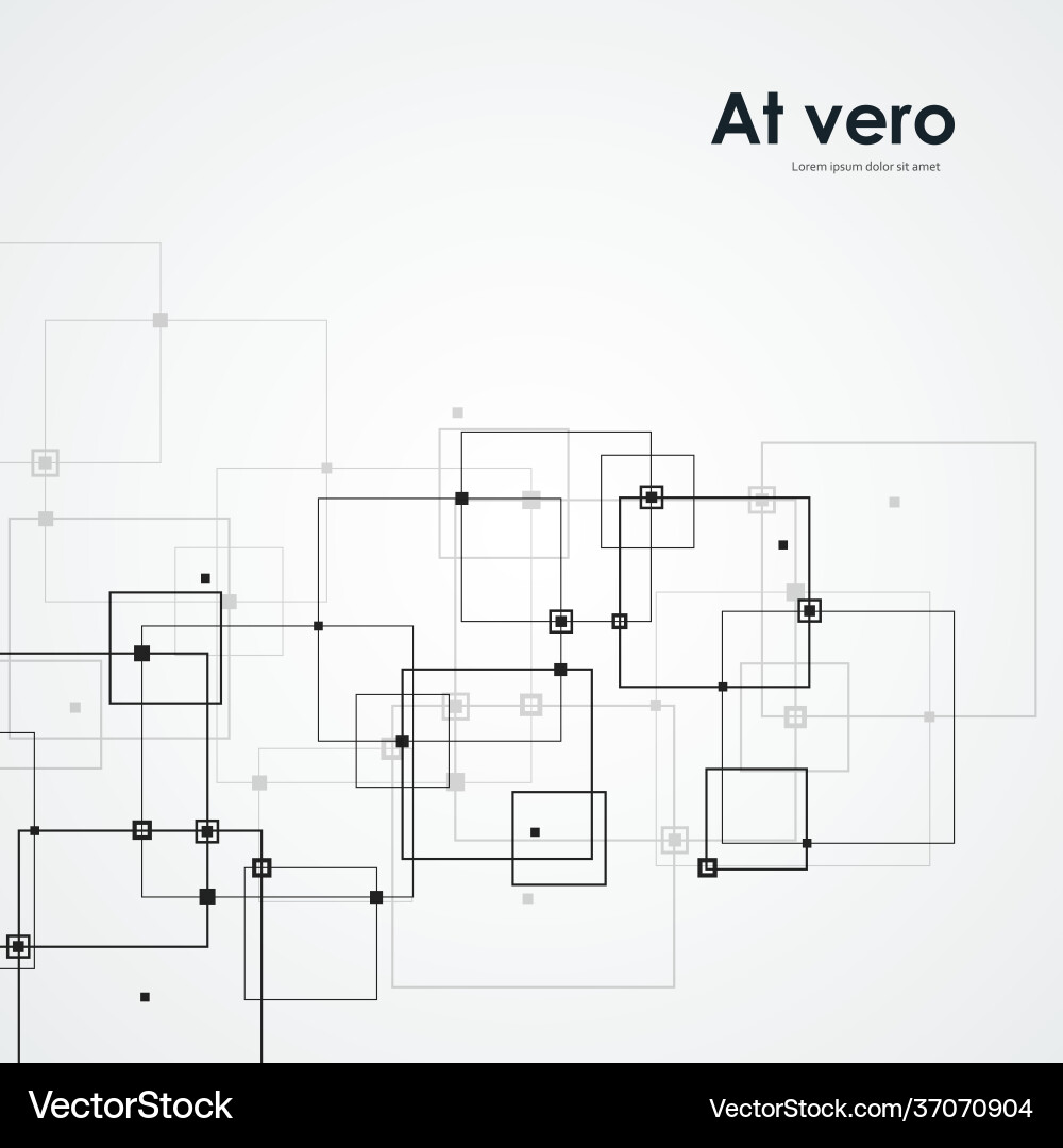 Modern technology with square mesh Vector Image