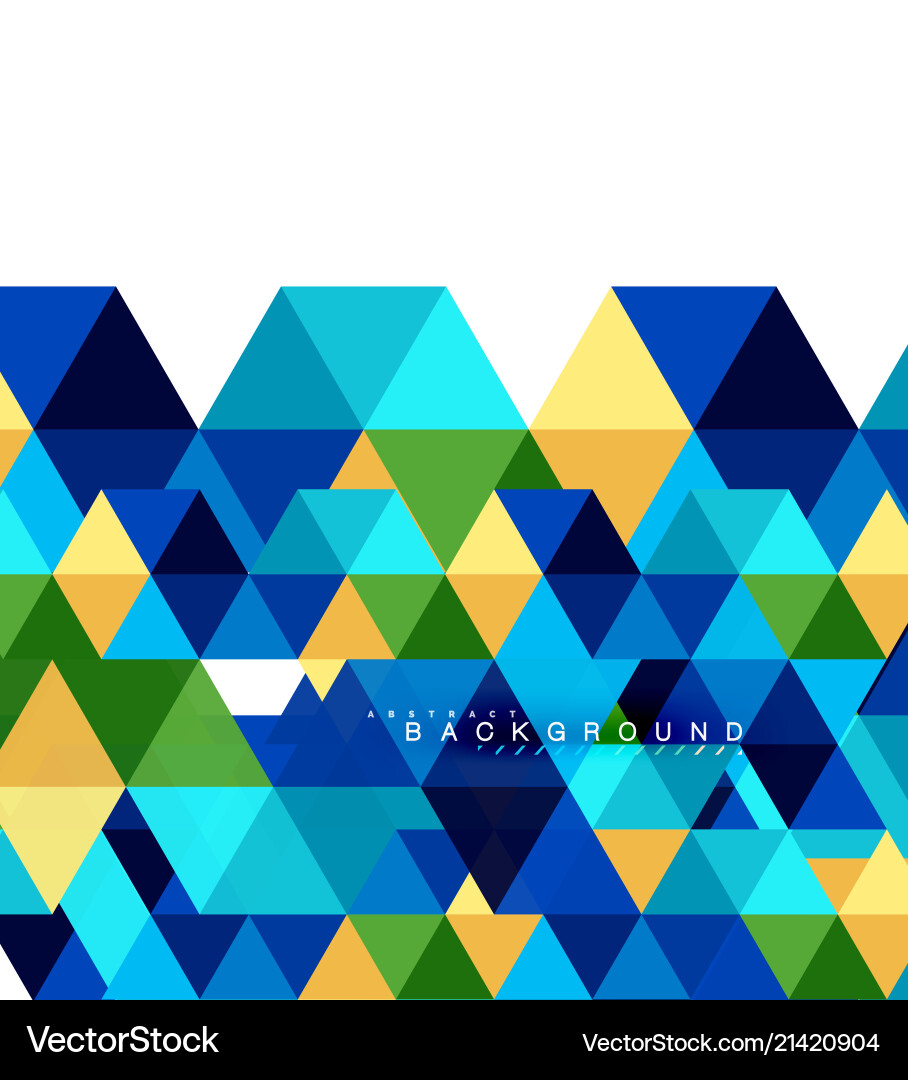 Multicolored triangles abstract background mosaic Multicolored triangles abstract background mosaic Vector Image