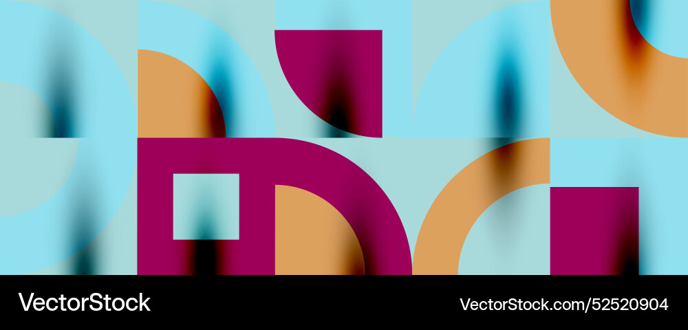 Neo memphis geometric pattern with circles Neo memphis geometric pattern with circles Vector Image