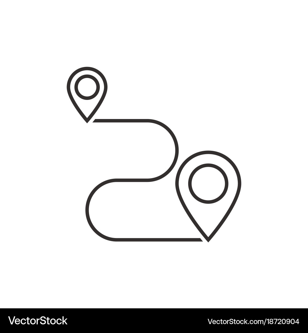 Road Pointer Icon vector image