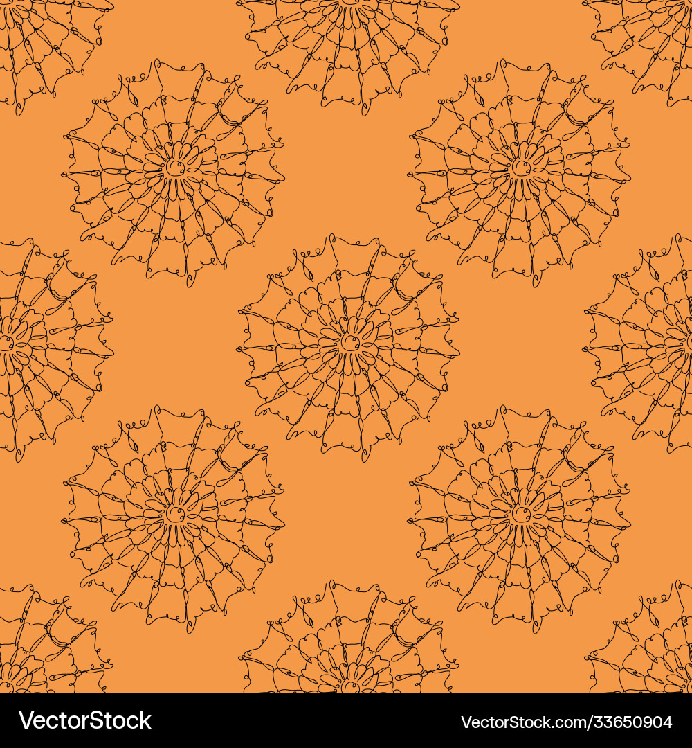Seamless pattern line art Seamless pattern line art vector image