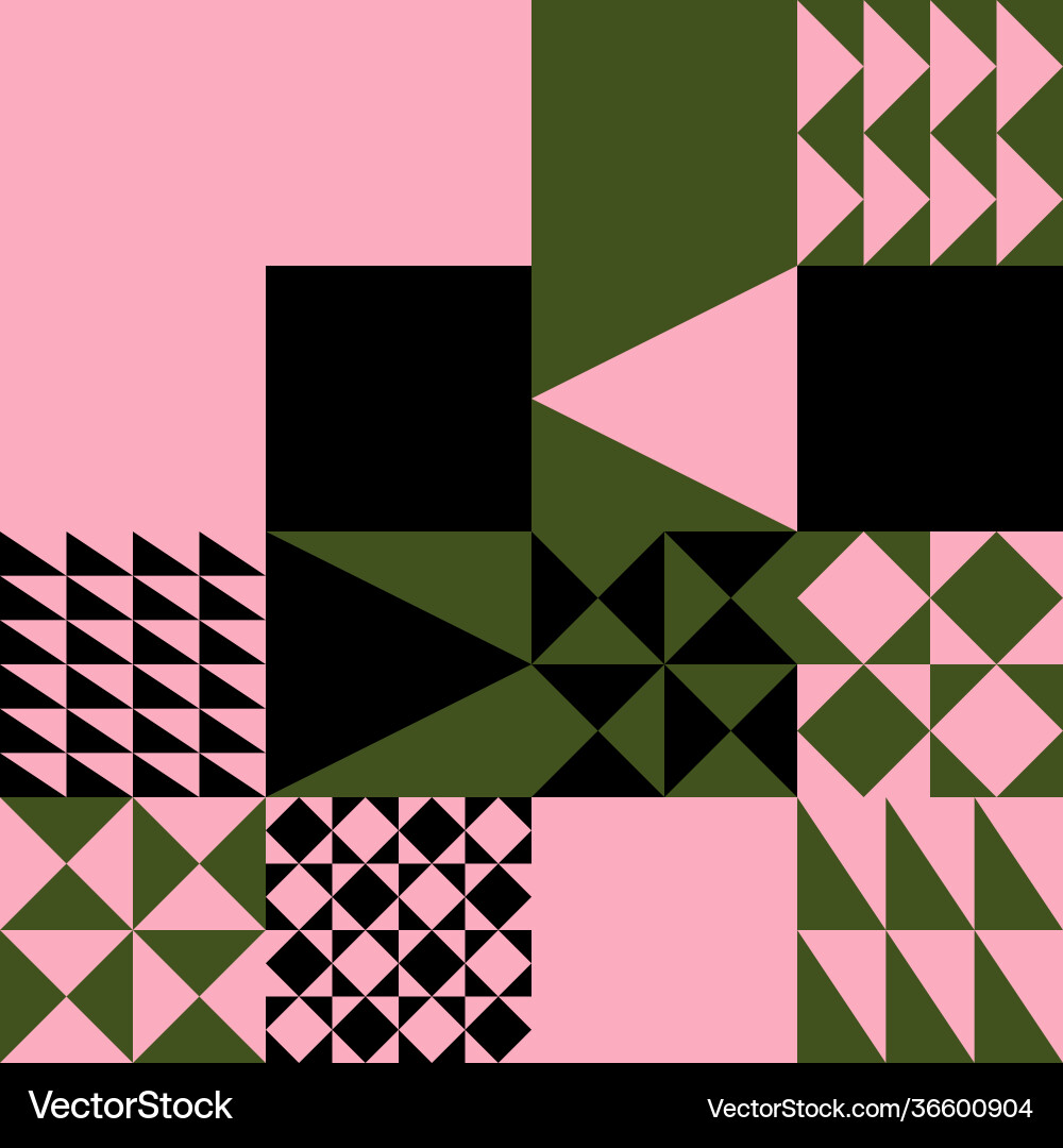 Simple geometric pattern design with basic Simple geometric pattern design with basic Vector Image