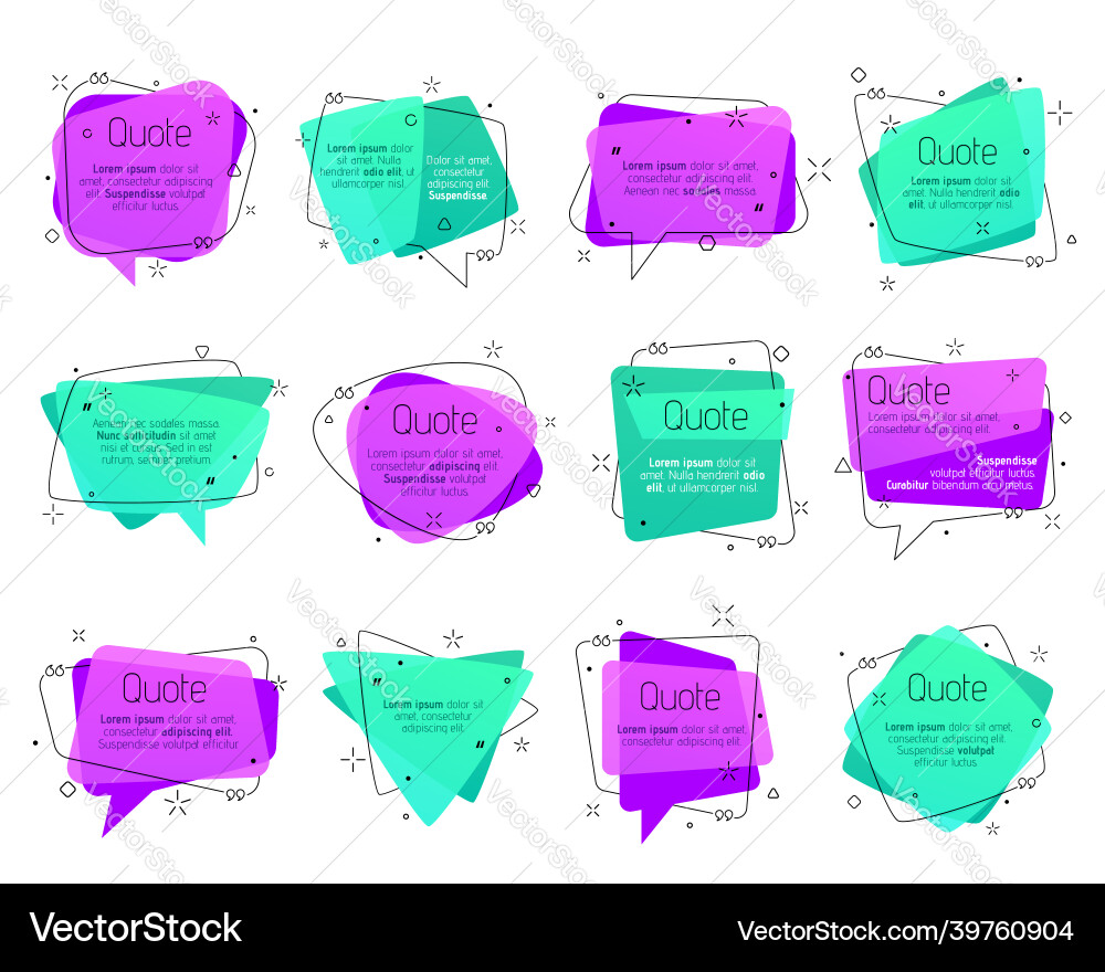 Speech Bubbles & Quote Boxes vector image