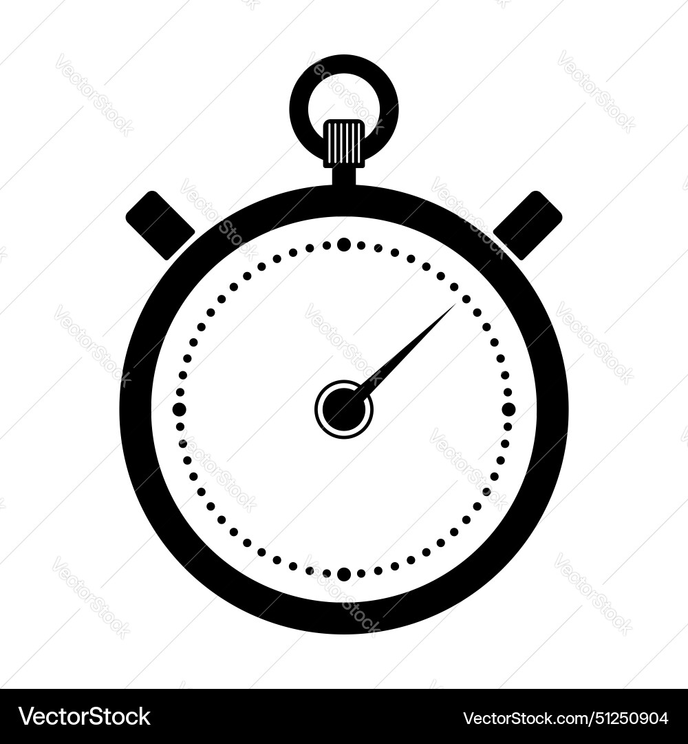 Stopwatch timer icon symbol flat Vector Image
