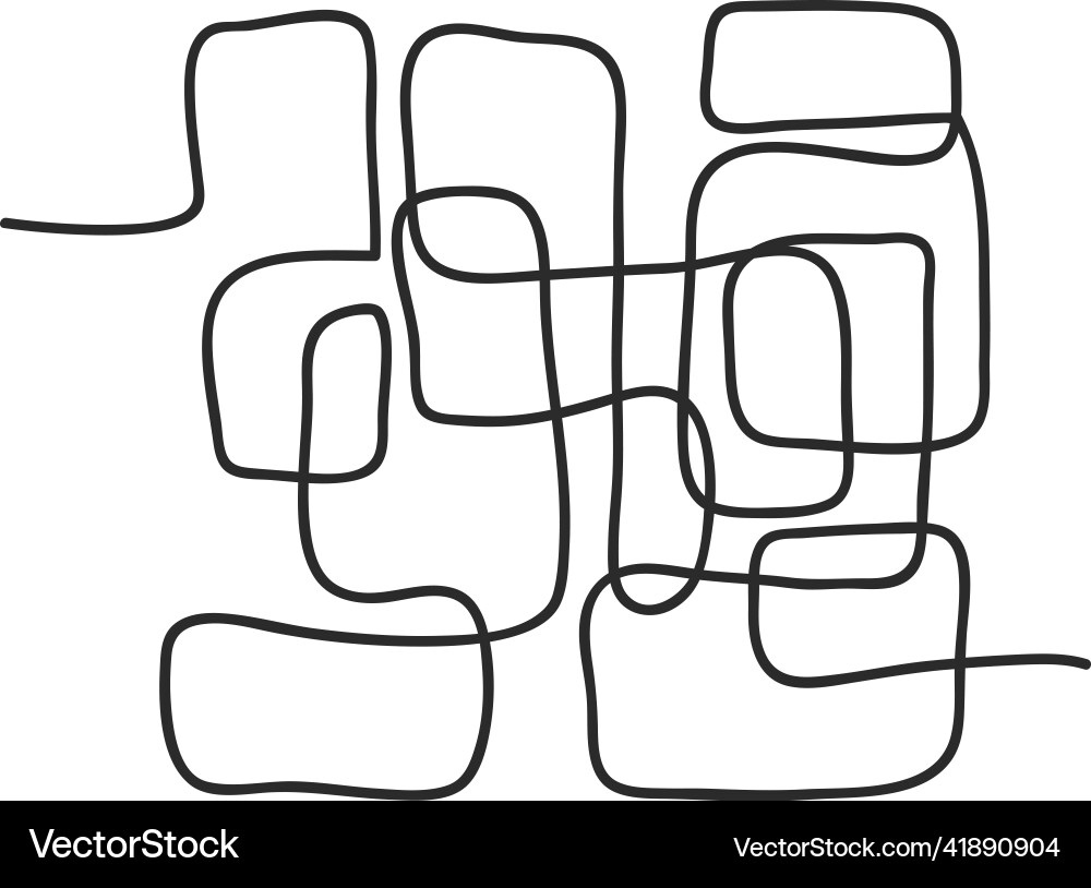 Tangled lines chaos scribbles messy squiggles Tangled lines chaos scribbles messy squiggles vector image