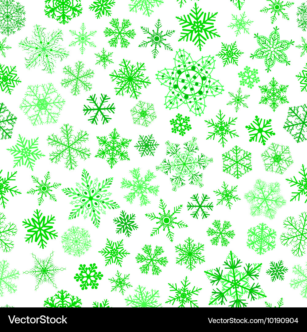 Winter Snowflake Pattern vector image