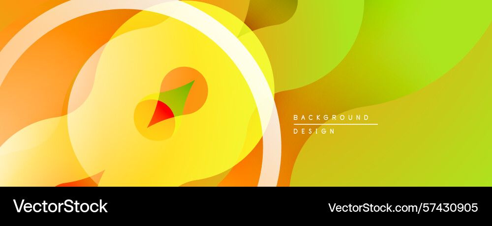 Abstract vibrant layers create flowing shapes Vector Image