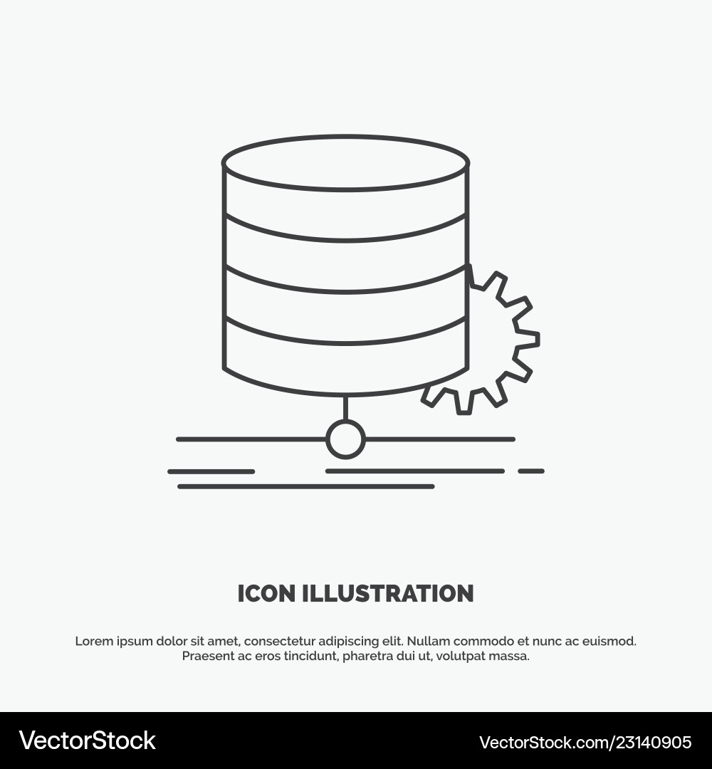 Algorithm chart data diagram flow icon line gray Algorithm chart data diagram flow icon line gray vector image