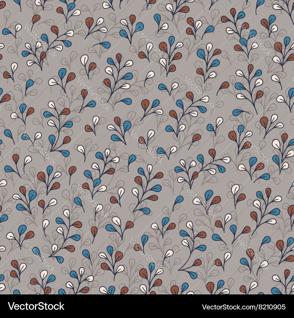 Botanical Branch Pattern Vector Image