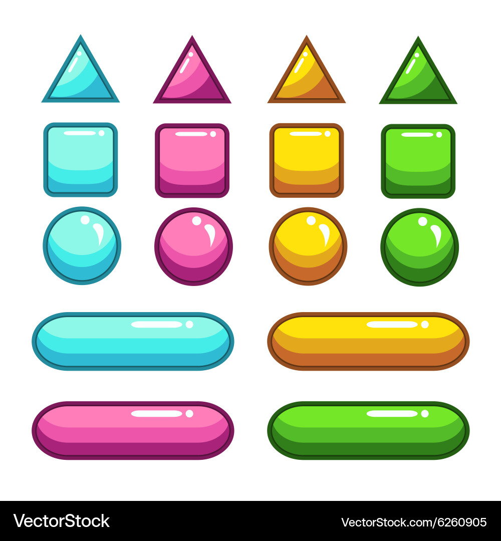Buttons Royalty Free Vector Image - VectorStock