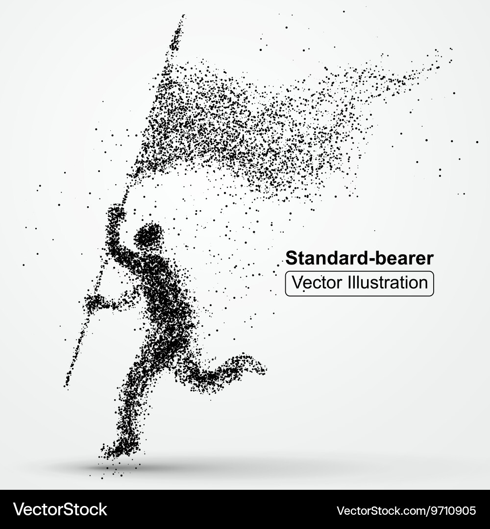 Flagman Particle Composition vector image