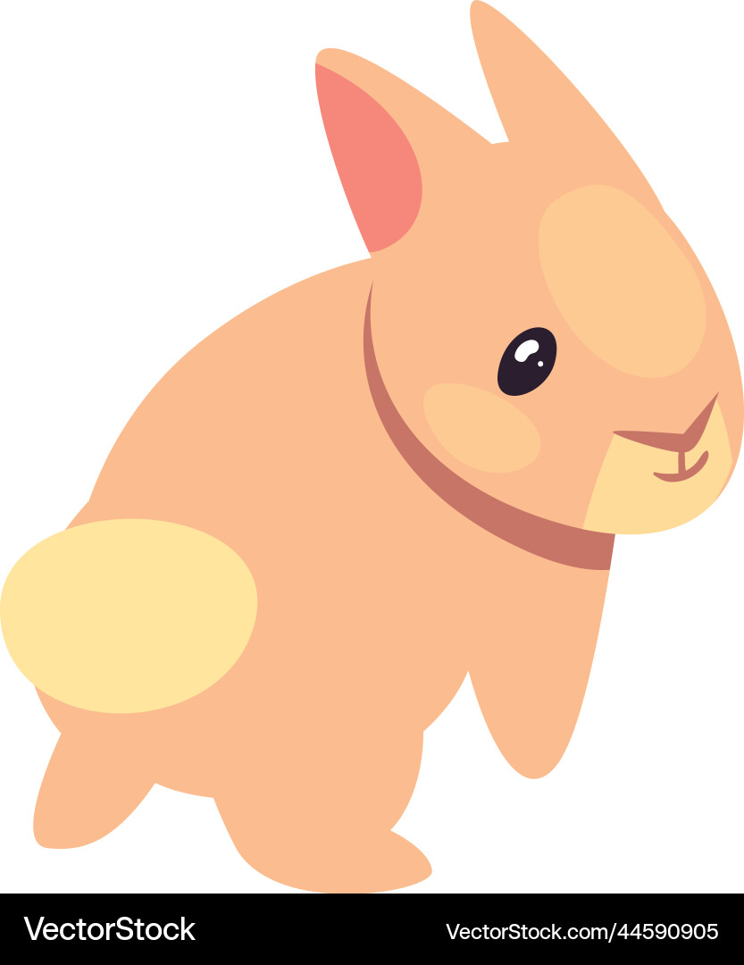 Flat rabbit design Vector Image