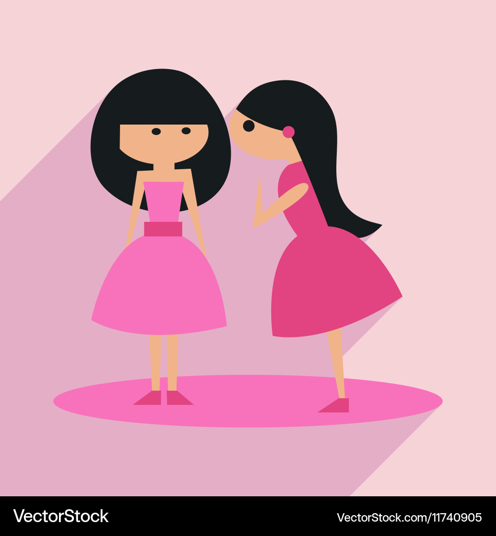 Flat with shadow icon and mobile application vector image
