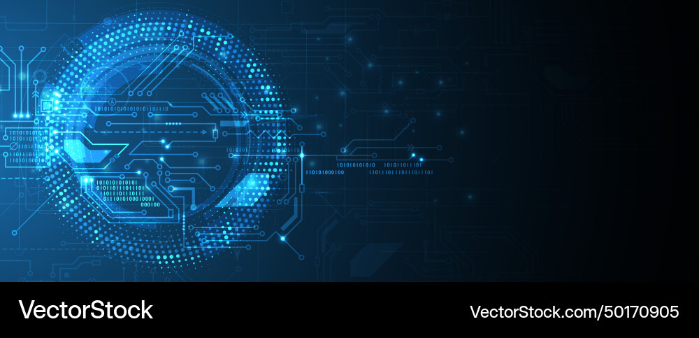 Futuristic Data Network Background Vector Image