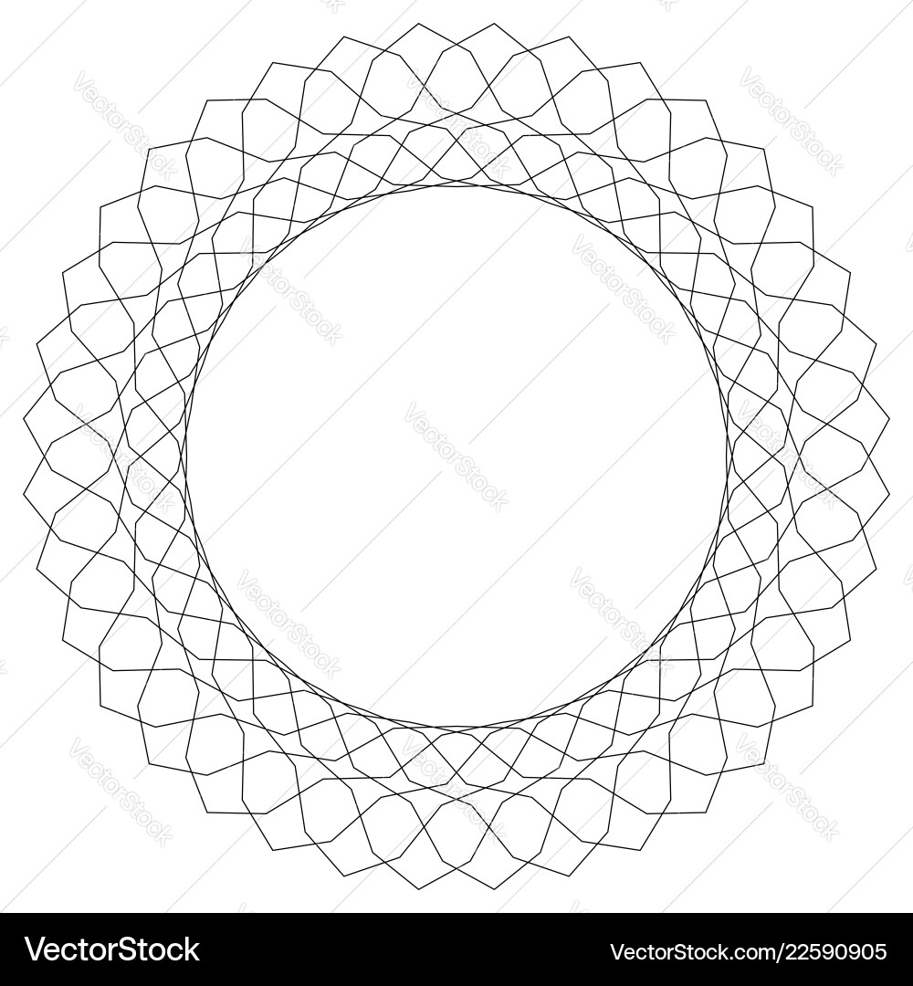 Geometric circular pattern abstract motif Geometric circular pattern abstract motif vector image