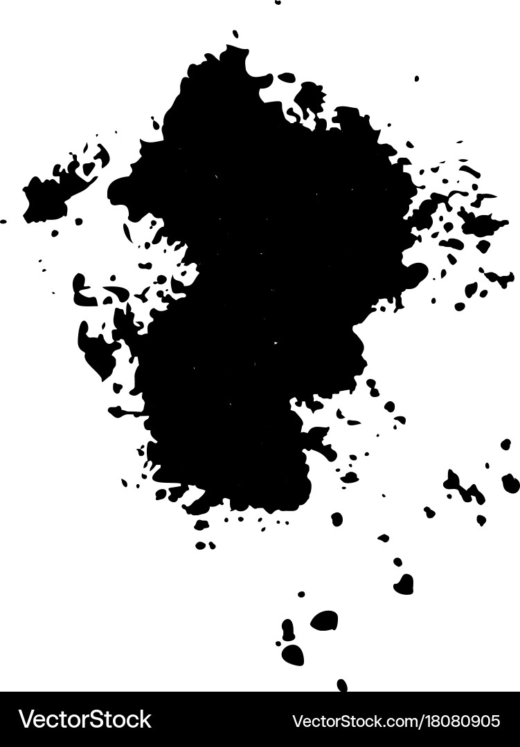 Ink blob or drop vector image