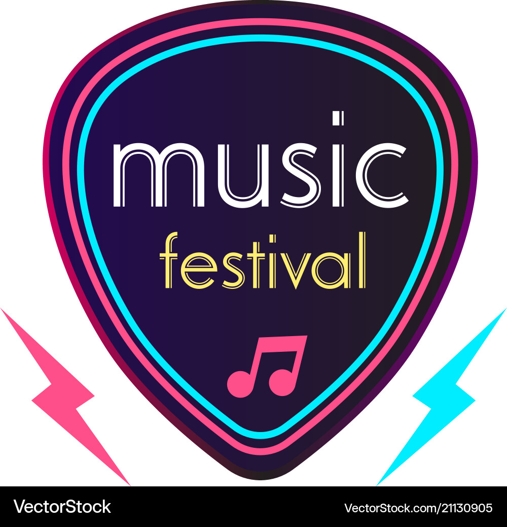 Neon Musik Festival Gitarre wählen Hintergrund Neon Musik Festival Gitarre wählen Hintergrund vektorbild