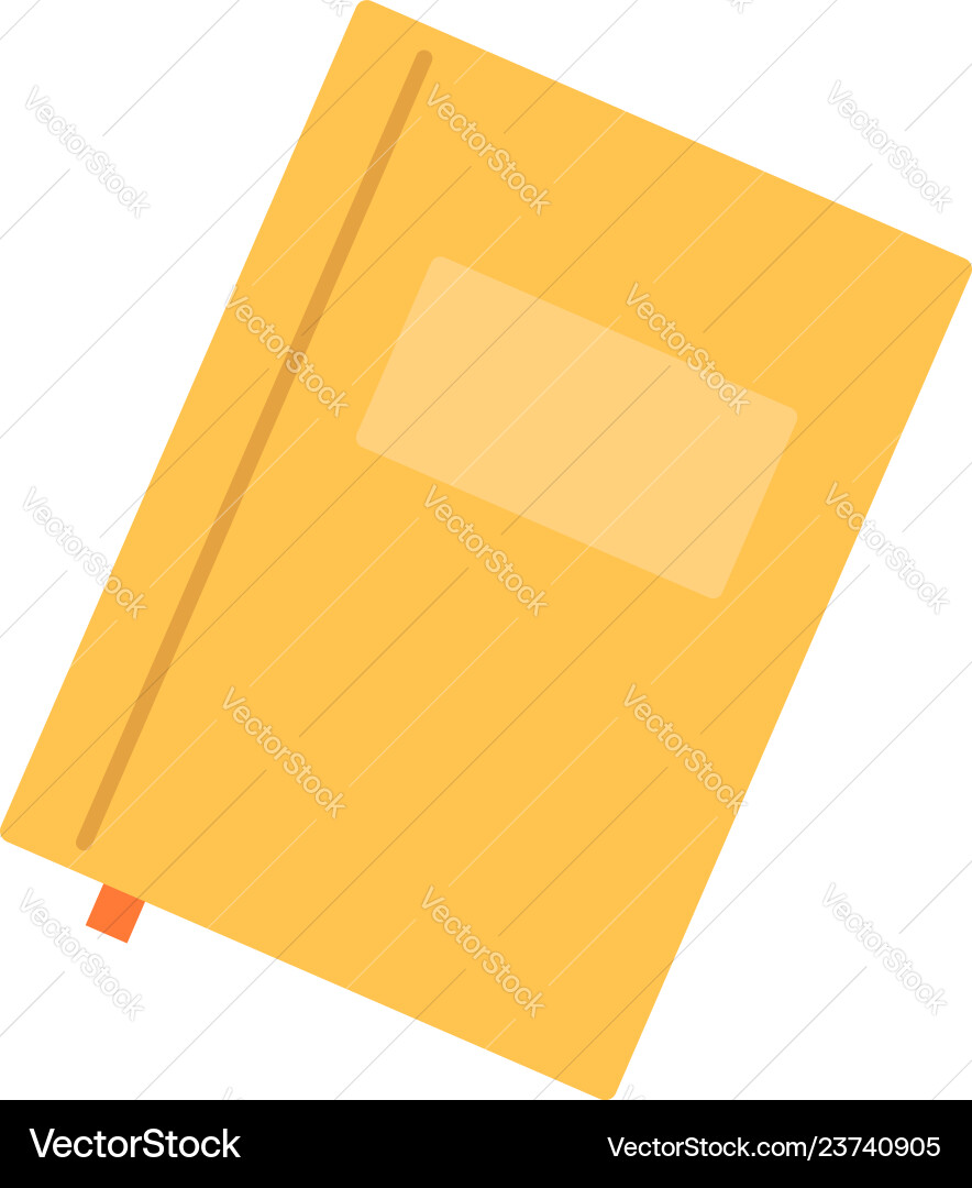 Paper notebook icon flat style Paper notebook icon flat style vector image