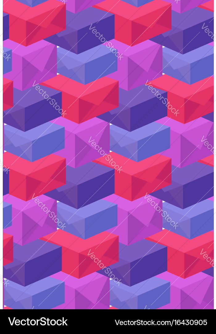 Pattern of multi-colored boxes vector image