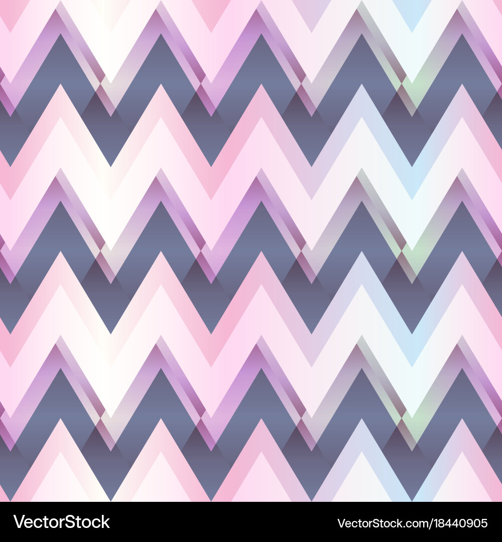 Pink color zigzag seamless pattern vector image