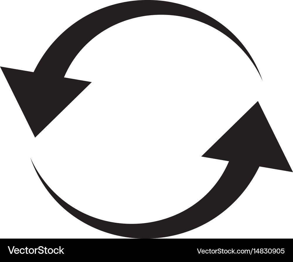 Refresh arrows icon Vector Image