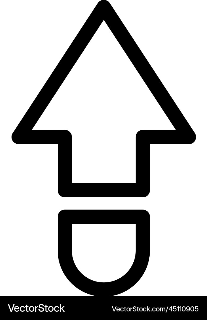 Up arrow icon Royalty Free Vector Image - VectorStock