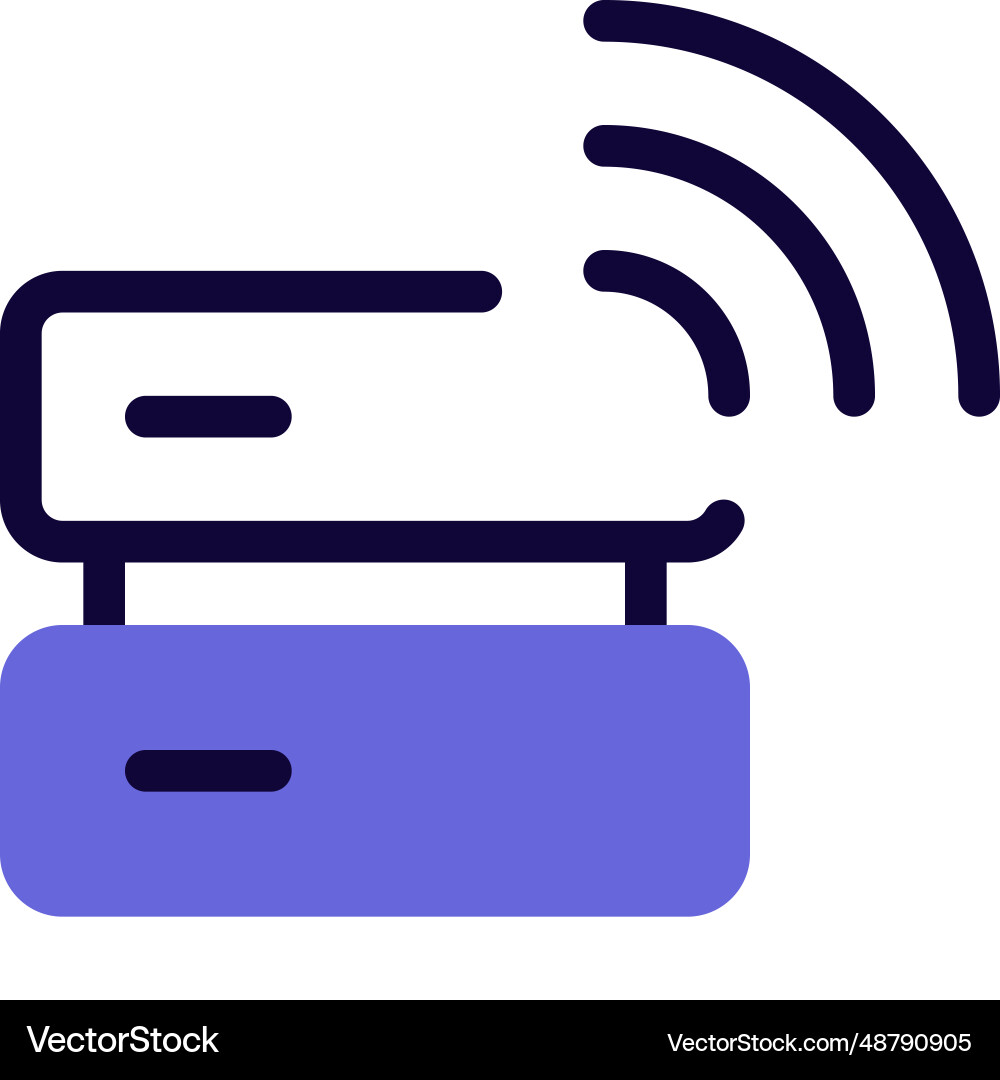 Wireless data sharing through cloud server Vector Image