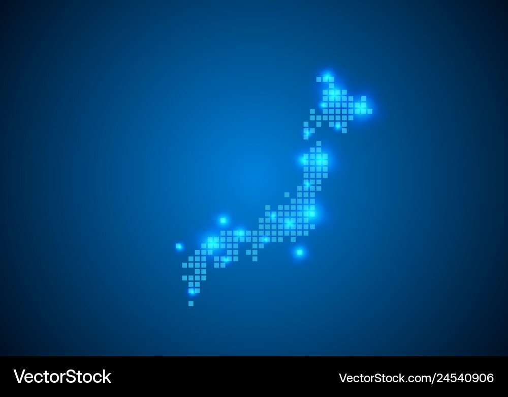 Abstract blue background with map internet line Abstract blue background with map internet line Vector Image