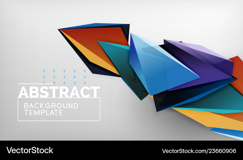 Abstract color triangles geometric background Abstract color triangles geometric background Vector Image