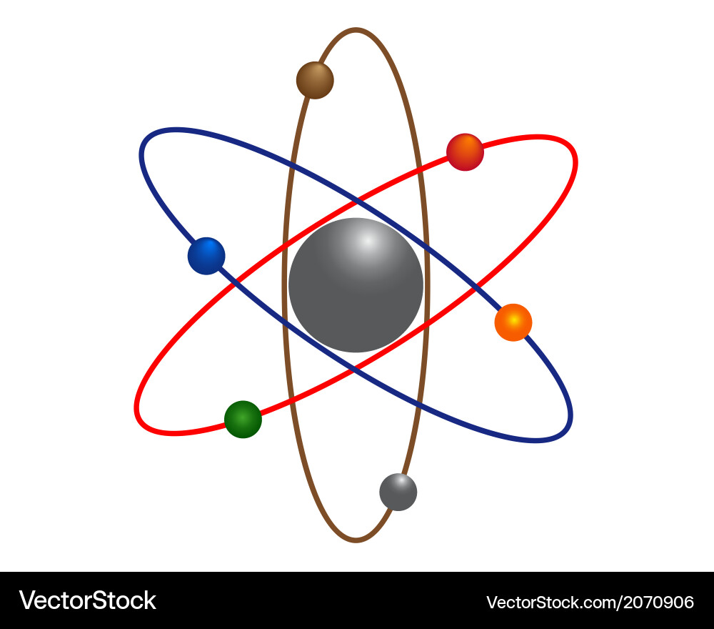 Atomic Structure Symbols Vector Image